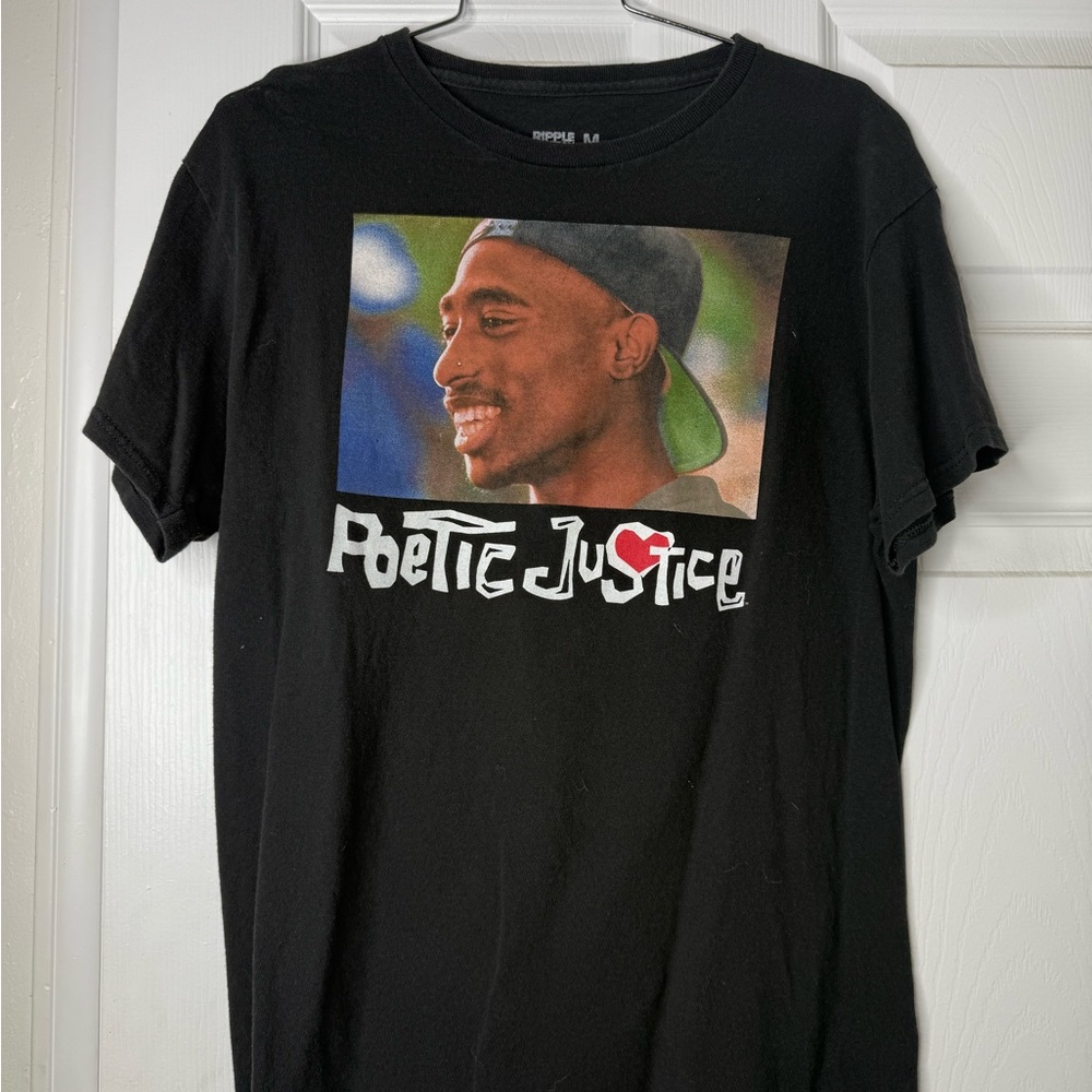 Ripple Junction Black Short Sleeve Tee Poetic Justice